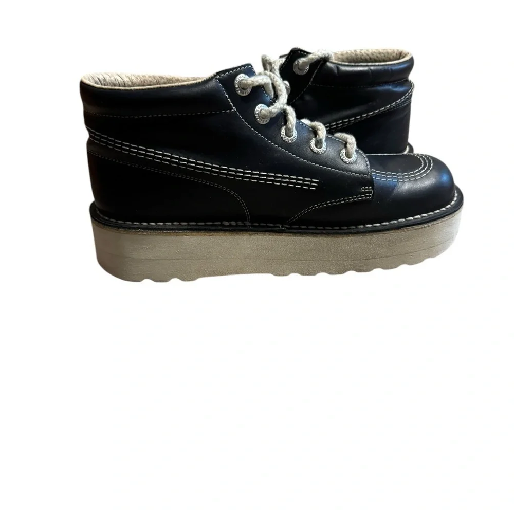 Kickers Opaah Vintage Platform Navy Lace Up Unisex High Top Shoes Men’s Size 41